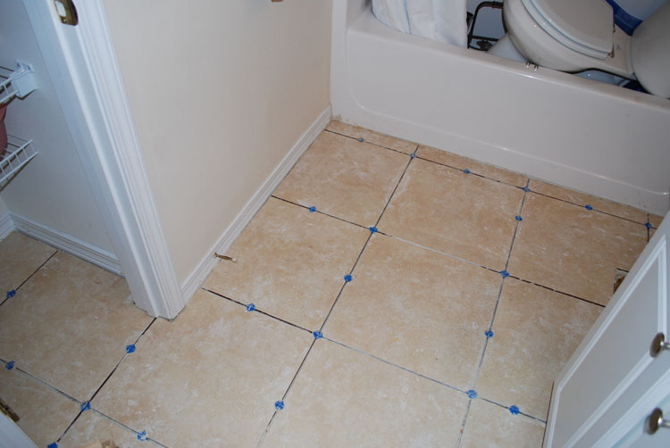 tiled bathroom